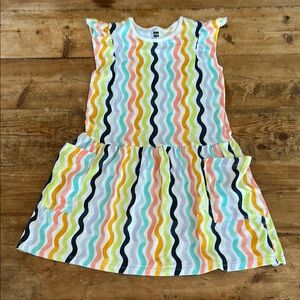 Tea Collection Colorful Wavy Striped Dress